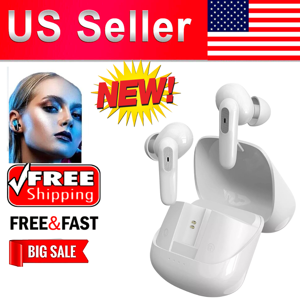 TWS Wireless Bluetooth 5.0 Earphones Headset Earbuds Stereo Headphones With Mic