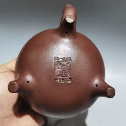 Vintage Chinese Yixing Purple Clay Teapot Zisha Ceremony Fashion Gift Teaware
