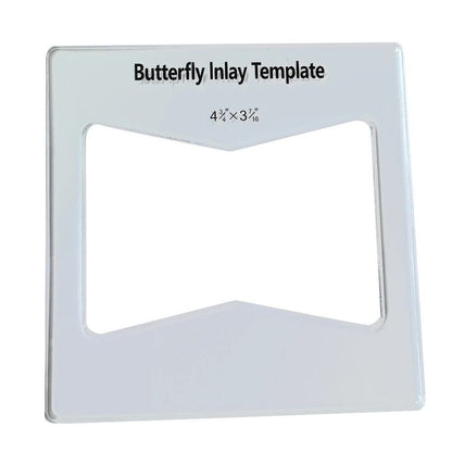 Butterfly Key Inlay Template 6x6in Slot Acrylic Woodworking Bow Tie Cutting Tool