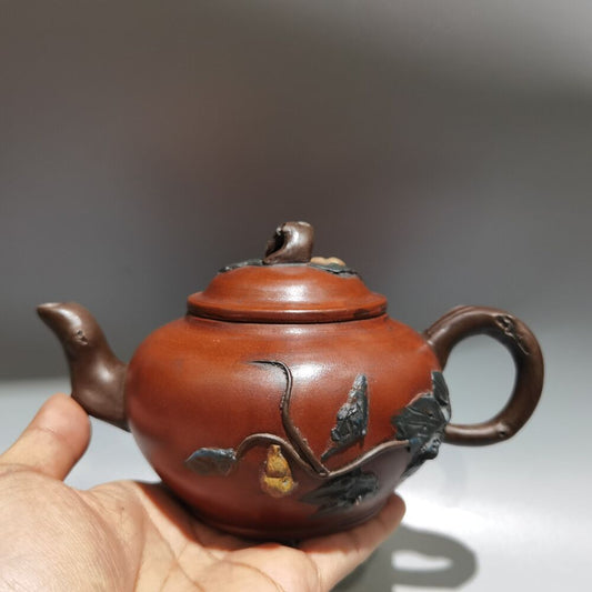 Vintage Chinese Yixing Purple Clay Teapot Zisha Ceremony Nice Teaware Collection