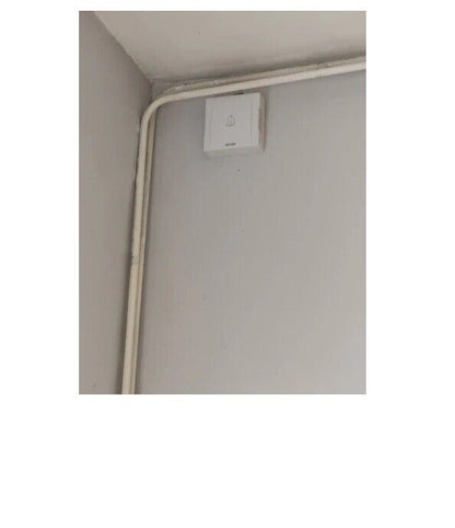 220V Office Hotel Door Bell 108x108x36mm ABS/PC Wired Panel Clear Sound Doorbell