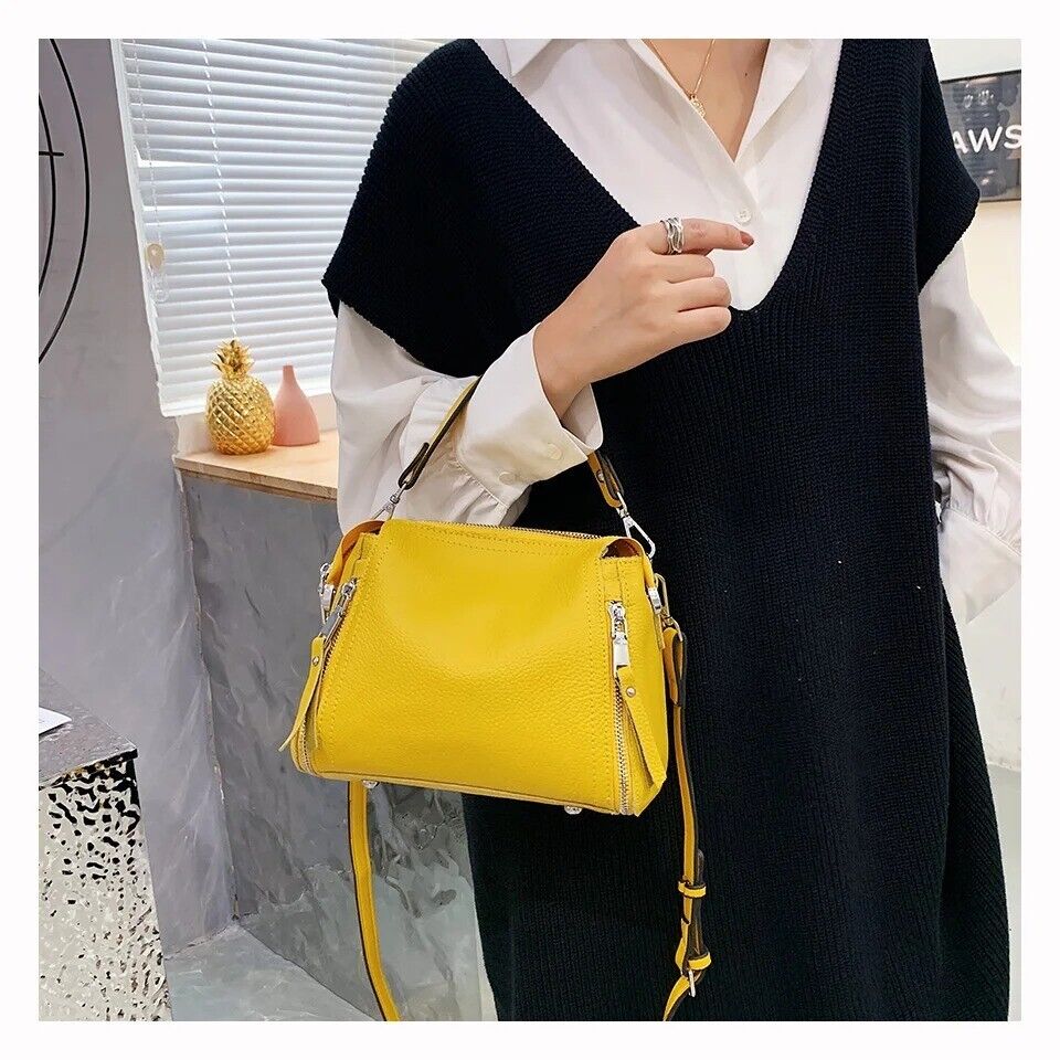 Women Genuine Leather Bag Crossbody Shoulder Purse
