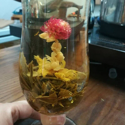 Flower Tea Flowering Tea Bullets Flowering Tea 130g 16 Types Handmade Flower-