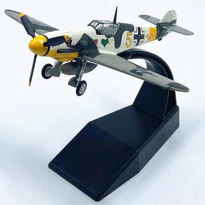 1:72 German Bf109f Fighter Aircraft Model Ace Seat Plane Semi-alloy