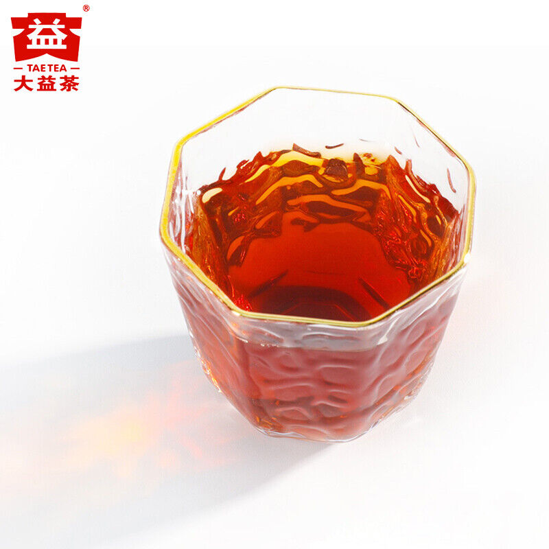 357g Dragon Pole * 2021 Menghai Dayi Pu-erh Tea Ripe Puer Shu Cake 2101
