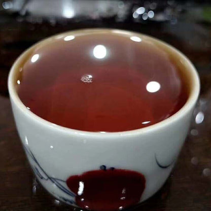 90'S CNNP Yunnan PU ERH TEA BRICK Classic 7581 Five Golden Flower Puer Ripe 250g