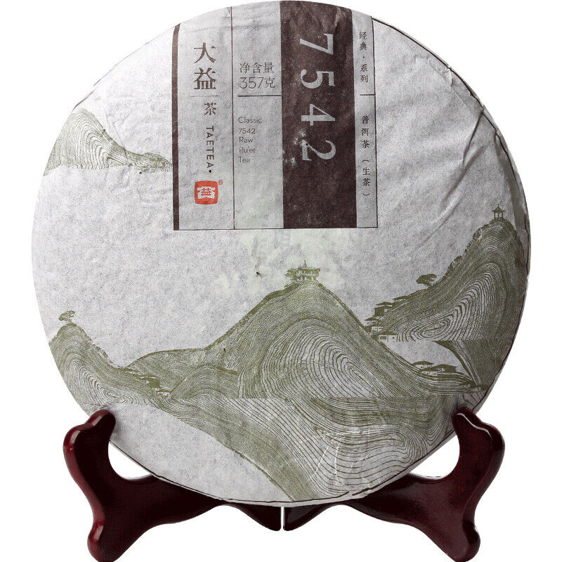 357g Top-grade Menghai Dayi 7542 Pu'er Tea Cake Chinese Yunnan Pu-erh Cake