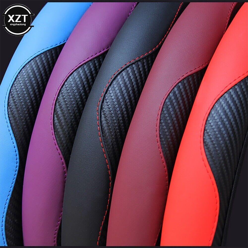New Funda Para Volante Cuero Negro Coche Antideslizante Universal 50% Off