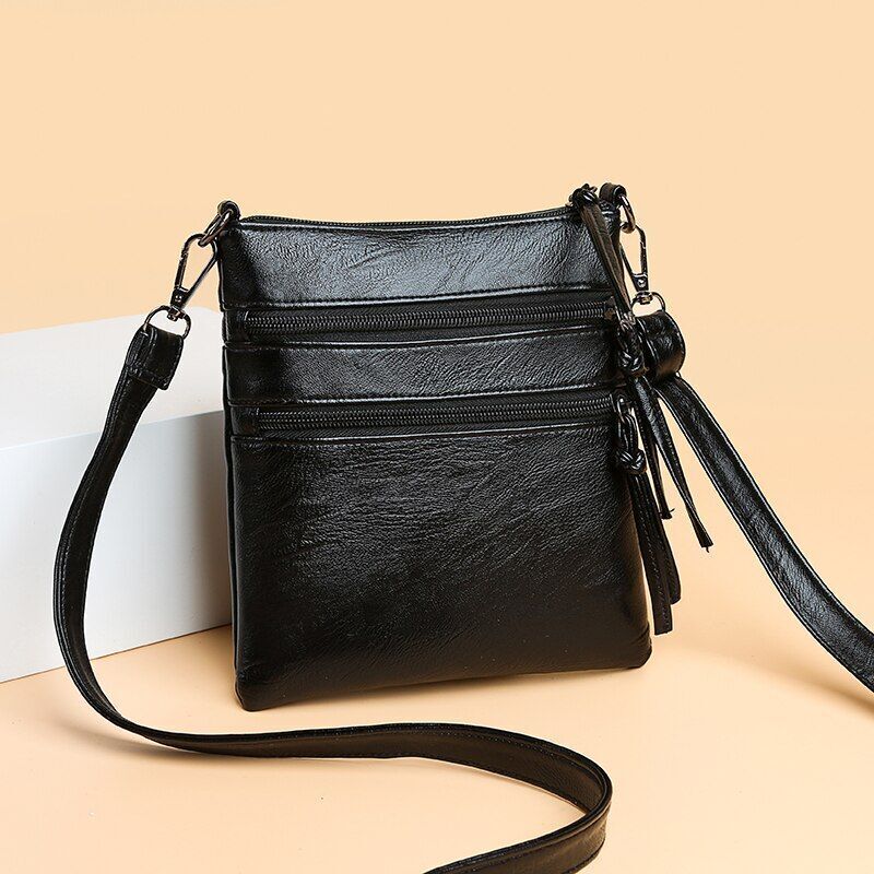 Small Shoulder Bag Synthetic Leather Crossbody Bag Messenger Bag Handbag Purse