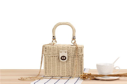 Straw Rope Women's Bag Messenger Handbag Beach Bags Shoulder Bags Luxury Bags