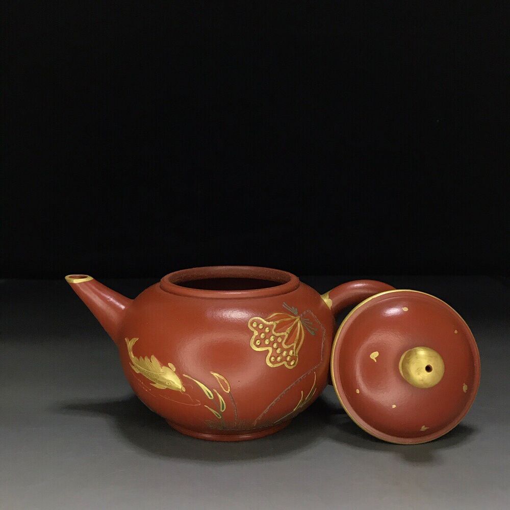 vintage chinese yixing purple clay teapot zisha ceremony teaware collection rare