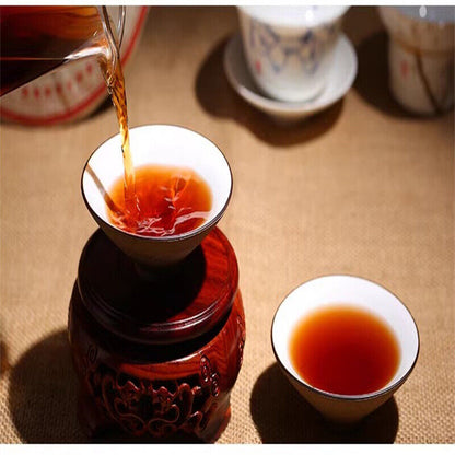 Cooked Black Tea Premium Puer Aged Tribute Cake Ripe Puer Cake Healthy Care 357g