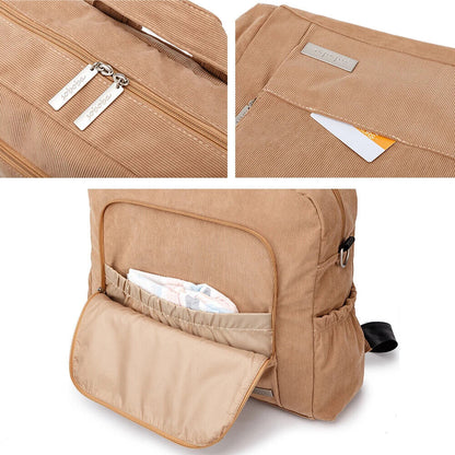 Corduroy Diaper Backpack Mom Nappy Changing Bag Baby Care Winter New Diaper Bags