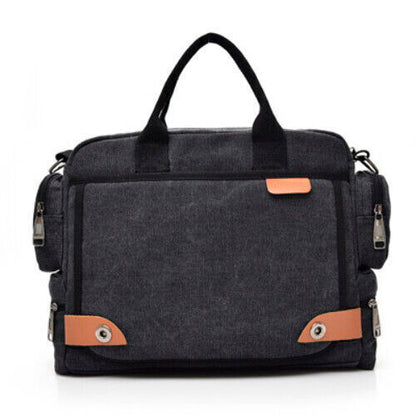 Men Crossbody Bags Canvas Shoulder Bags Boy Bags Man Handbags for Travel Grey