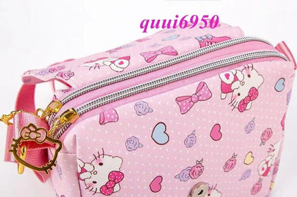 Girl Gift Kuromi My Melody Cinnamoroll Hello Kitty Crossbody Shoulder Bag Zipper