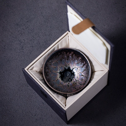 Gold Ceramic Tea Cup Chinese Tea Cups with Gifts Box 120ml