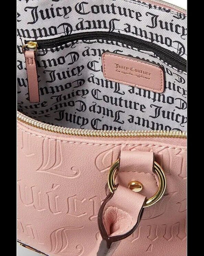 NEW! Juicy Couture Cool Collar Satchel Pink Taffy Bestseller Bag Gift
