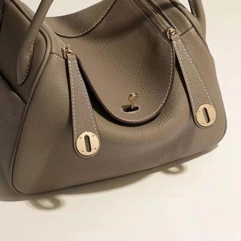 Pillow Handbags Tote Bag Women Golden Lock Soft Cow Genuine Shoulder Crossbody
