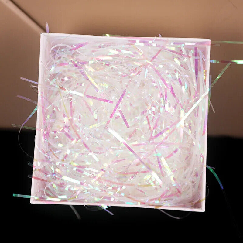 Raffia Fillers 20~100g Colorful Transparent Plastic Silk Shredded Gift Box Decor