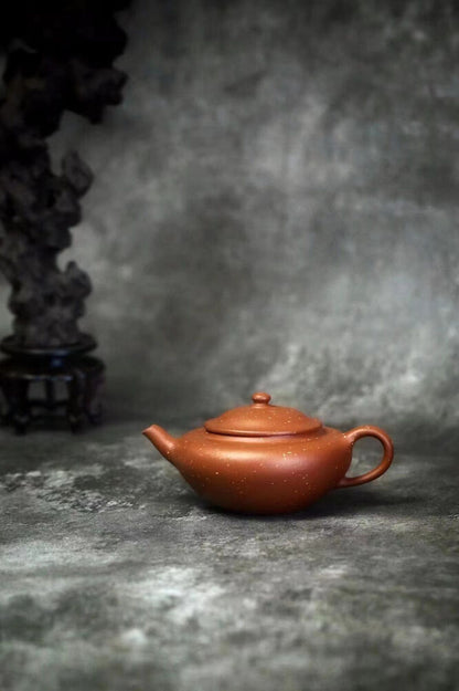 130cc China Yixing handmade purple sand Zhu clay teapot fragrant leaf Hu teapot-