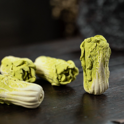 Purple Clay Chinese Cabbage Tea Pet Ornament from Yixing