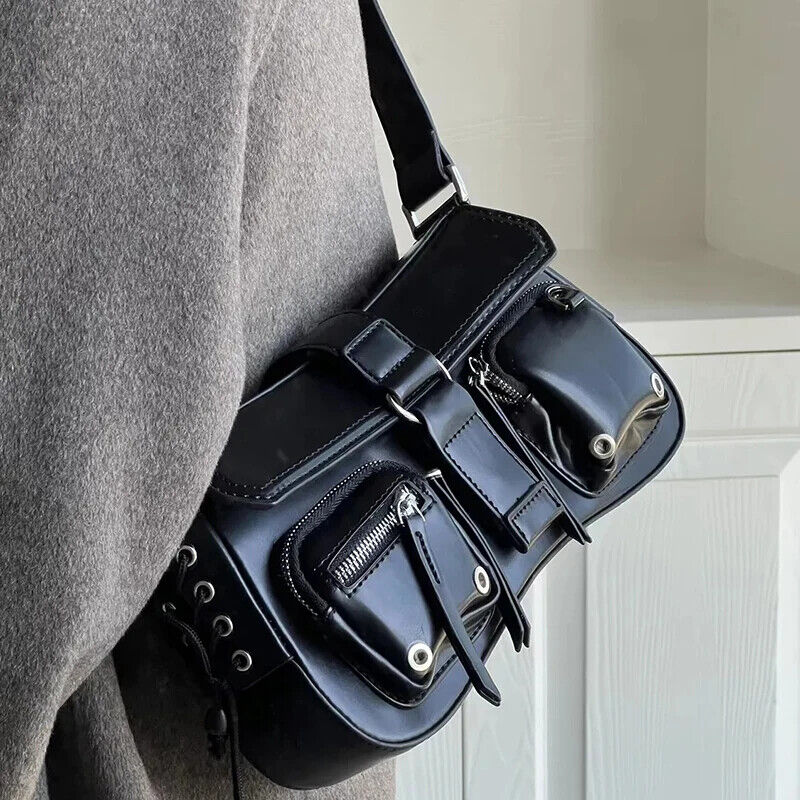 Women Handbags Pu Faux Leather Shoulder Bags Office Ladies Bag Black Totes