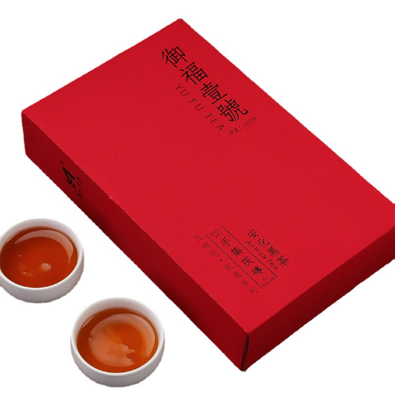 1kg Hunan Anhua black tea handmade brick tea Tianjian JinhuaFu brick black tea