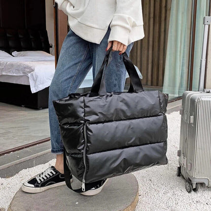 Winter Woman Handbag Shopper Bag Female Padded Bags Women's Shoulder Bags Bag
