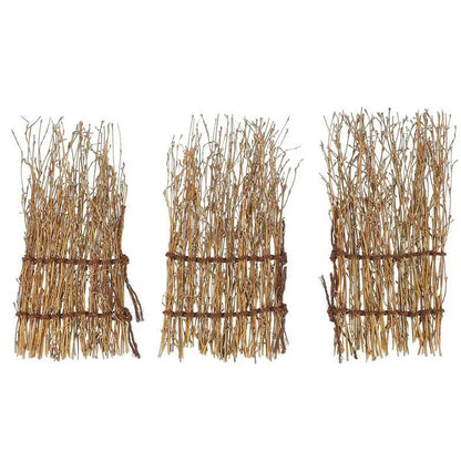 Plates Decor 3Pcs Bamboo Fence Sushi Sashimi Japanese Tray Decorations Landscape