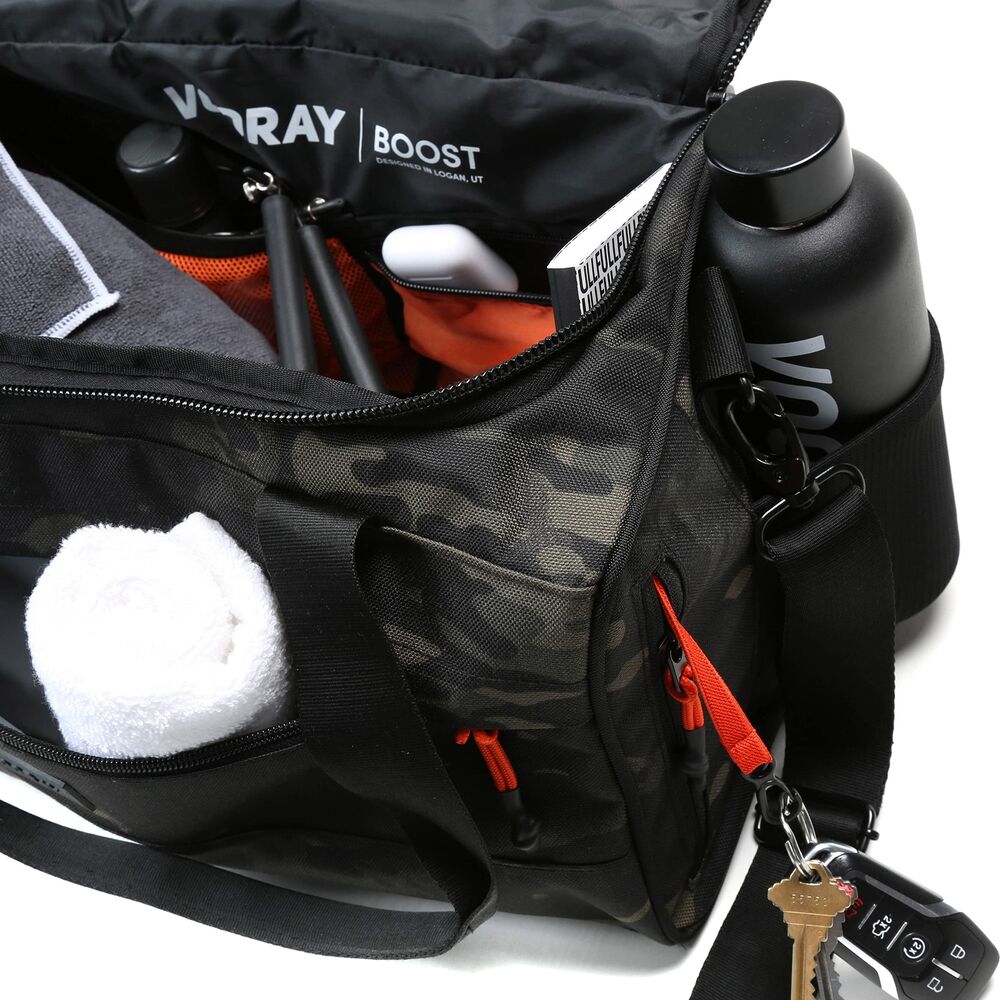 Vooray 22L Boost Duffel Bag – Small Travel Gym Bag, Work, Abstract Camo