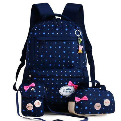 Backpack Girls Kids School Bags 3 Pcs/Set Schoolbag School Rucksack