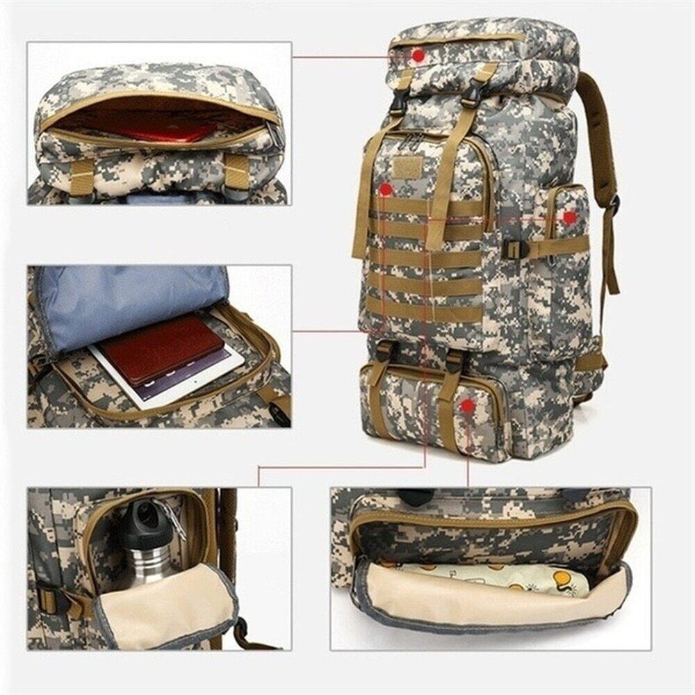 Mountaineering Bag 80L/100L Bag Backpacks Backpack Outdoors Camping Travel Bags