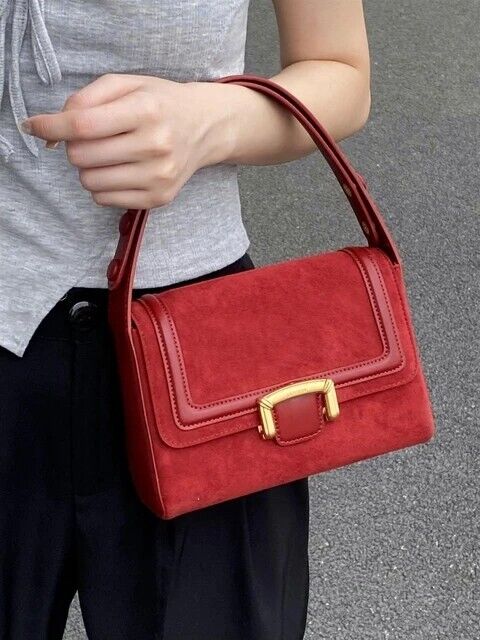 Women's Vintage Satchel Handbag Elegant Top Handle Classic Bag Retro Gift