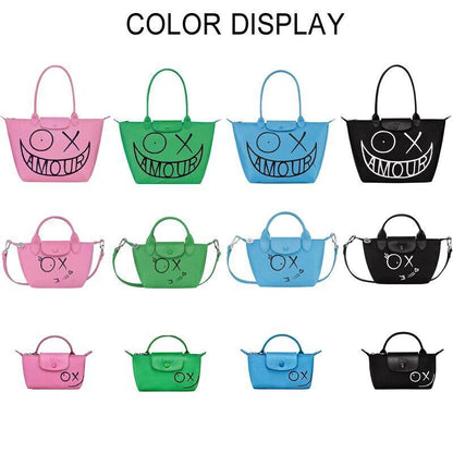 Dumpling Shape Tote Bag Shoulder Purse Waterproof Nylon Handbag Travel Handbags