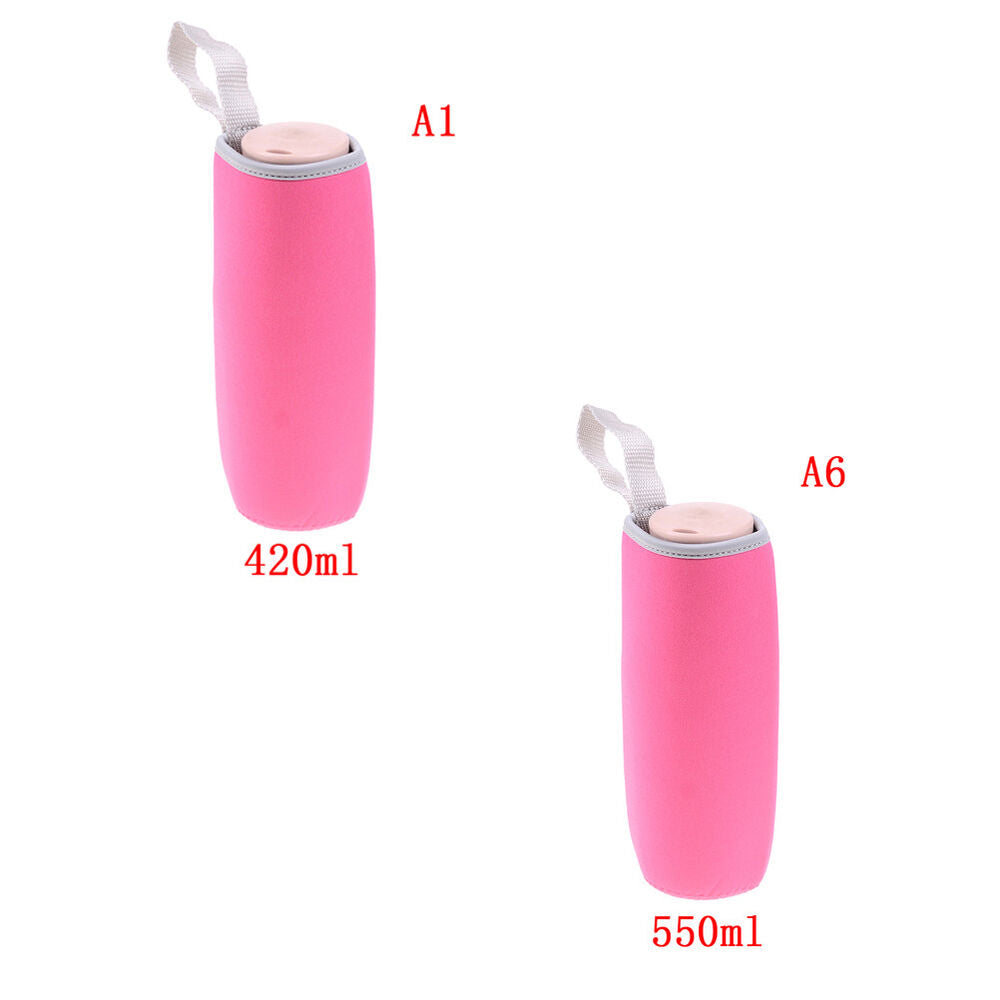 Sport water bottle cover neoprene insulated sleeve bag case pouc-ca