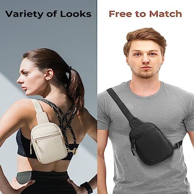 CHOLISS Small Sling Bag for Women and Men, Crossbody Bags Small, 02 Beige