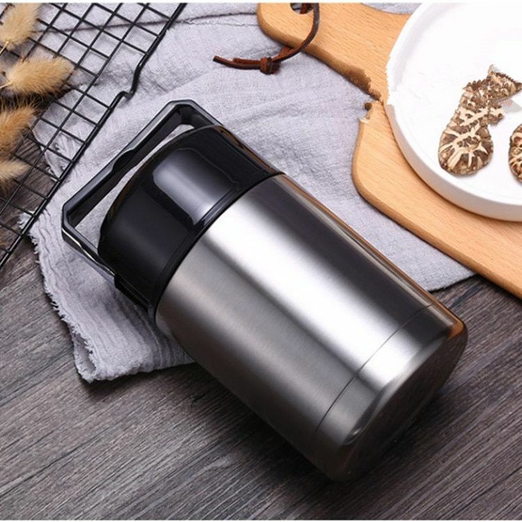 Thermos Lunch Box 800ML/1000ML/1200ML Portable Stainless Steel Food Containers