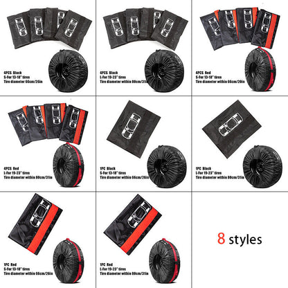 Car SUV Tire Cover Case Car Auto Spare Wheel Totes Handle Waterproof Storage Bag
