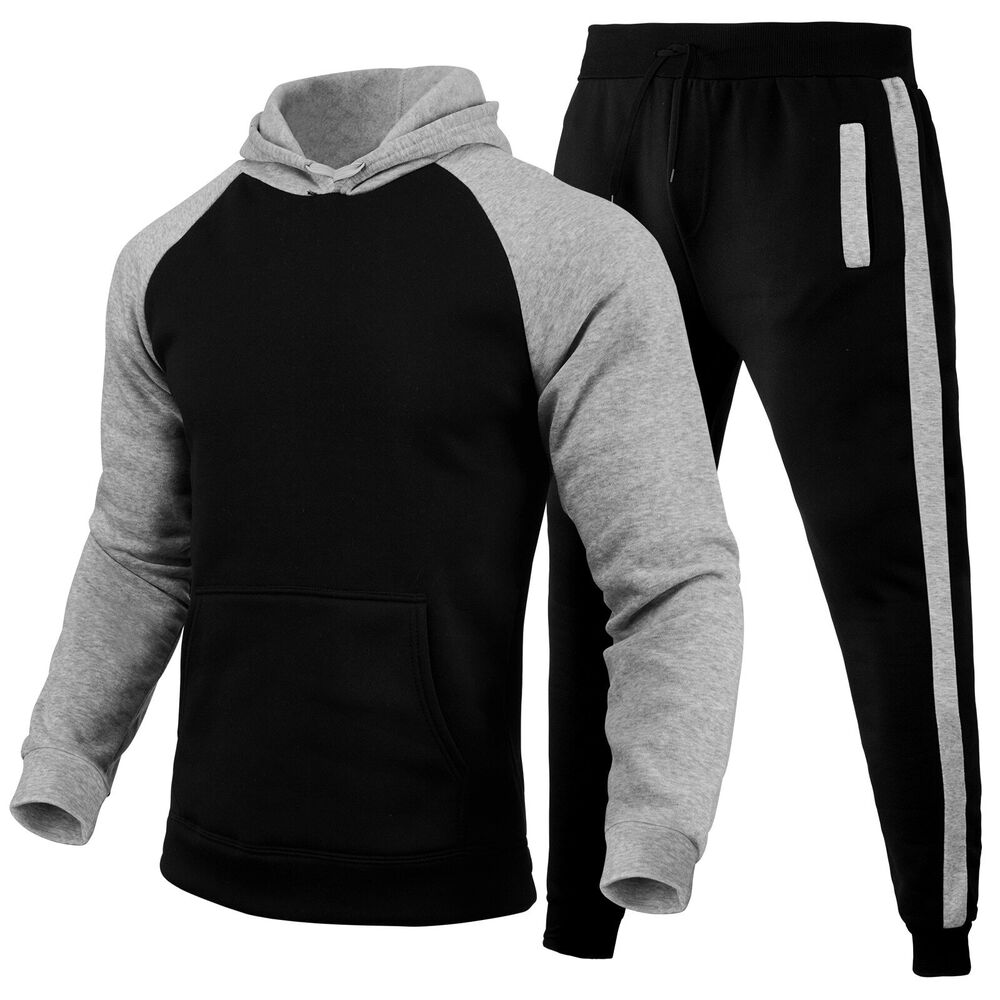 Pants Men's Set Spring and Autumn New Pure Color Leisure Sports Men