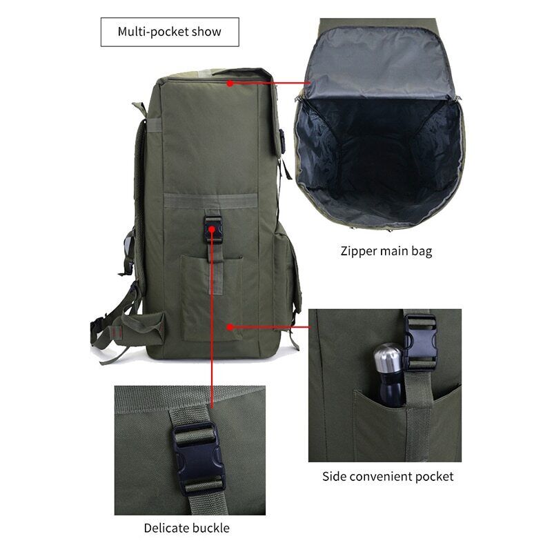 Men Hiking Bag Camping Backpack Army Travel Rucksack Tactical Bags Luggage Bag