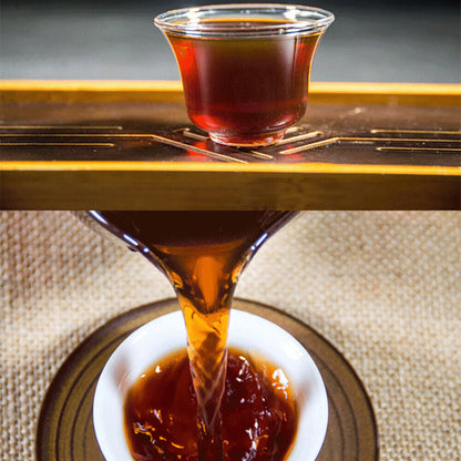 Puerh, 2019, Six Tea Mountains, No. Grade Pu'er Tea Lu No. Ripe Tea, 357g, Ripe