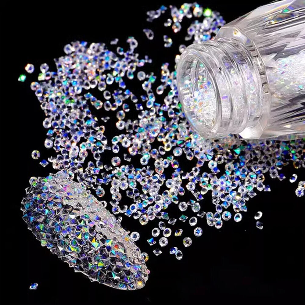Nail Art Glitter Micro Crystal Pixie 3D Tiny Beads DIY Manicure Rhinestone Decor