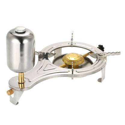 Outdoor Stainless Steel Alcohol Stove Camping Equipment Hiking Wood Mini Picnic