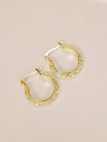 Aretes Argollas En Oro 10k Pendientes Joyerã­a Fina De Moda Regalos Para Mujer