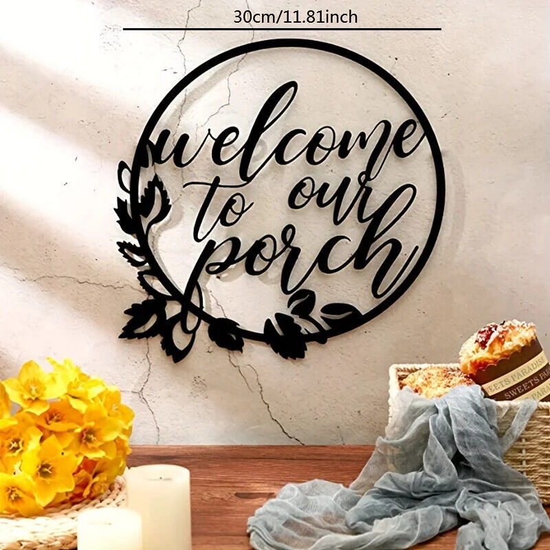 1pc, Metal Art Decoration Indoor Letter Patterned Wall Hanging Wall Decorations