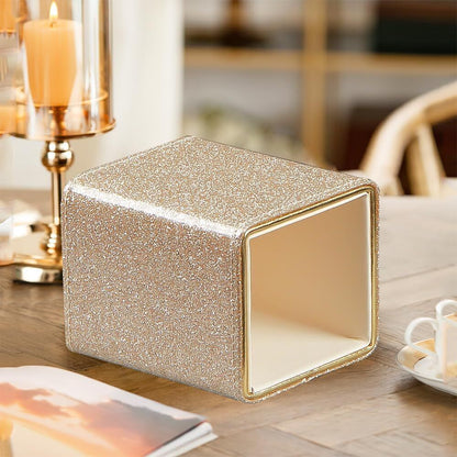 Leather Desktop Organizer Pen Pencil Holder Stationery Makeup Office Decor