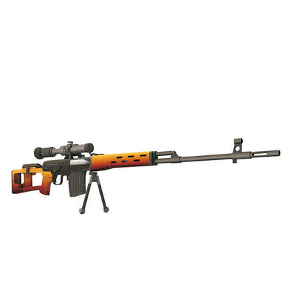 DIY 1/1 SVD Snayperskaya Vinyovka Dragunov Sniper Rifle Gun 3D Paper Model Kit