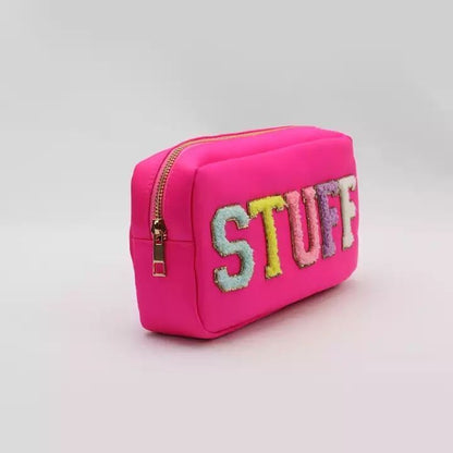 Rhinestone Nylon Waterproof Pouch Makeup Case Nylon Travel Cosmetic Bag Cosmetic