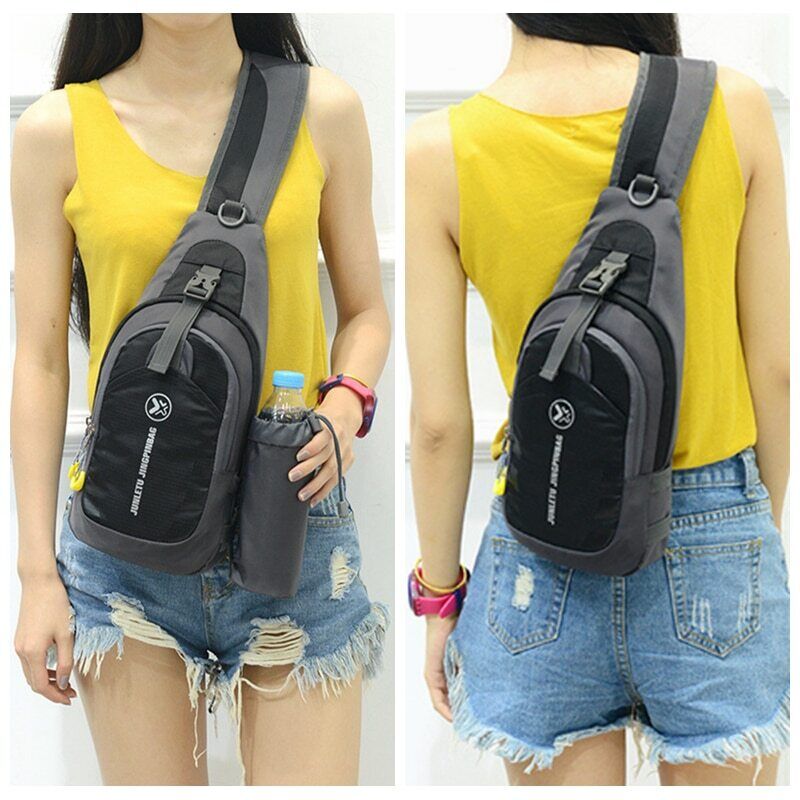 Men Travel Hiking Shoulder Bag Women Chest Backpack Sports Outdoor Computer Bag