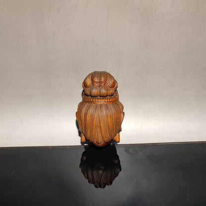 wooden statue carvings home decor Boxwood Kwan-yin sculpture Wood mini carved